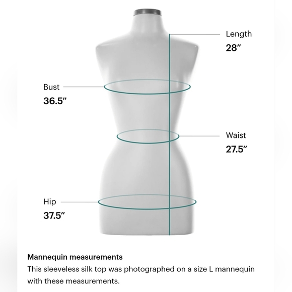 INC International Concepts Lg Sequin Silver Sleeveless silk top NEW - Picture 6 of 6